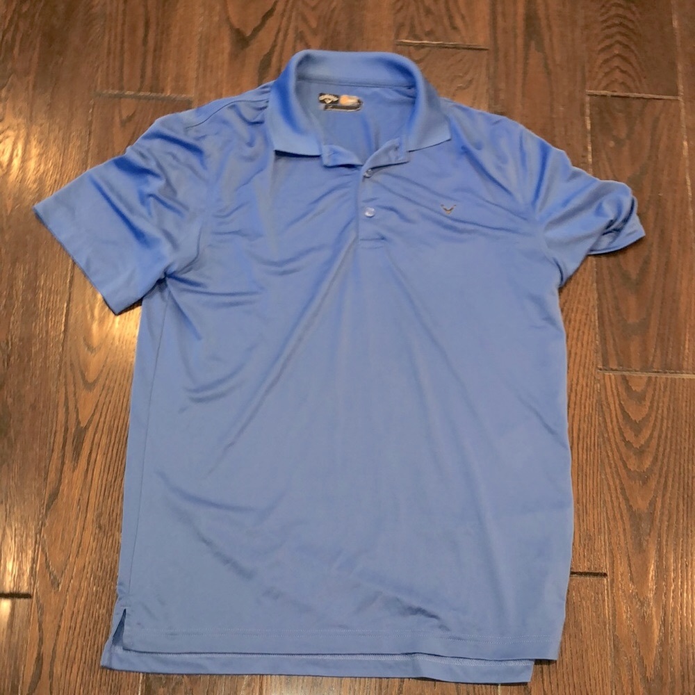 Callaway mens blue polo golf shirt size medium